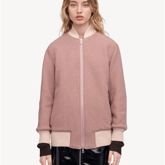 RAG & BONE Oversized Elle Bomber Wool Jacket XS